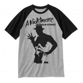 A Nightmare On Elm Street 001 (fekete-szürke raglan póló)